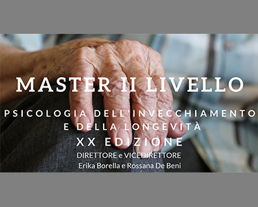 Master di II livello in Psicologia dell'Invecchiamento e della Longevità